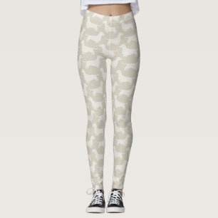 Dackel-Silhouette-Muster Leggings