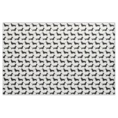 Dackel-Silhouette-Muster Schwarzweiss Stoff (Yard (91,4 cm))