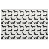 Dackel-Silhouette-Muster Schwarzweiss Stoff (Fat Quarter (45,7 x 55,9 cm))