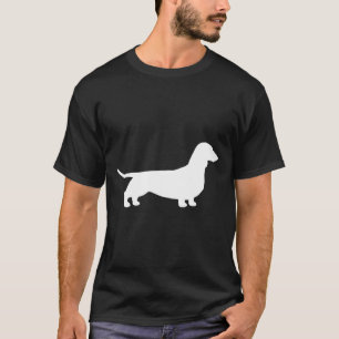 Dackel Silhouette S Dackel Hund glatt überzogen Do T-Shirt