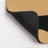 Dackel Silhouette schwarz + Ihre Ideen Mousepad (Ecke)