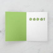 Dackel-Silhouette St. Patricks - Winston Karte (Innenseite)