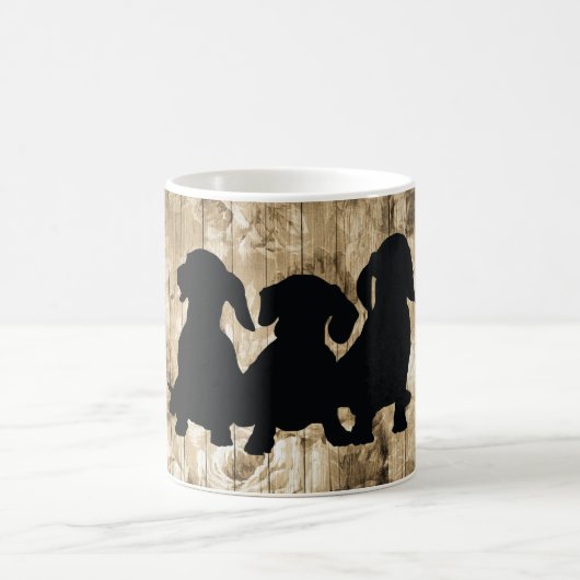 Dackel Silhouette Tasse (Mittel)