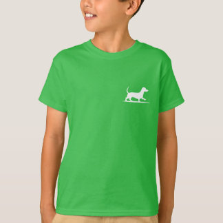 Dackel Silhouette - Vintager Wanderhund T-Shirt
