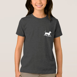 Dackel Silhouette - Vintager Wanderhund Tri-Blend Shirt