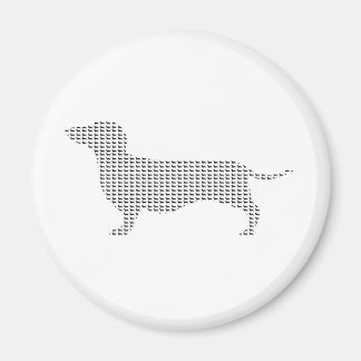 Dackel Silhouette von vielen Magnet