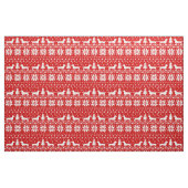 Dackel-Silhouette-Weihnachtsmuster Stoff (Fat Quarter (45,7 x 55,9 cm))