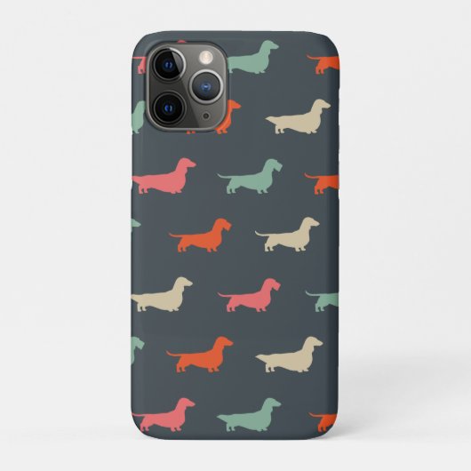Dackel Silhouetten Dackel Hund Lover Case-Mate iPhone Hülle (Rückseite)