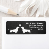 Dackel Silhouetten mit Dackel Hunde (Insitu)