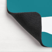 Dackel-Silhouetteweiß + Ihre Ideen Mousepad (Ecke)