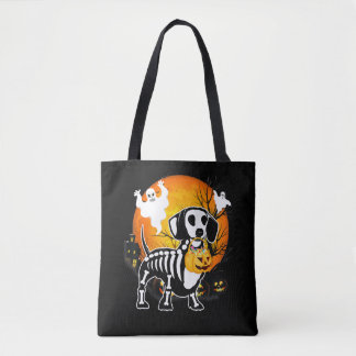 Dackel Skeleton Halloween Happy Pumpkin Geschenk Tasche