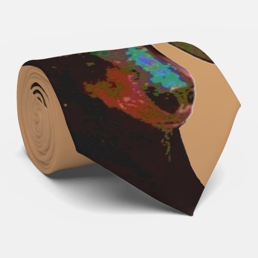 Dackel Smoothhaired Krawatte (Gerollt)