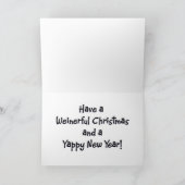 Dackel Snow Feiertagskarte (Innenseite)