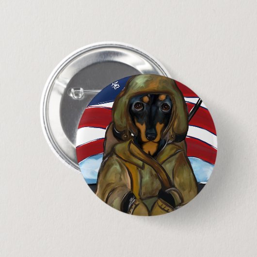 Dackel Soldier Button (Vorne & Hinten)