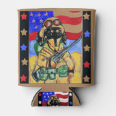Dackel Soldier Dosenkühler (Vorderseite)