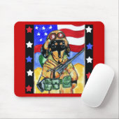 Dackel Soldier Mousepad (Mit Mouse)