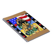 Dackel Soldier Notizblock (Rechte Seite)