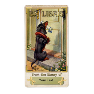 Dackel Special Delivery - Book Plate ID