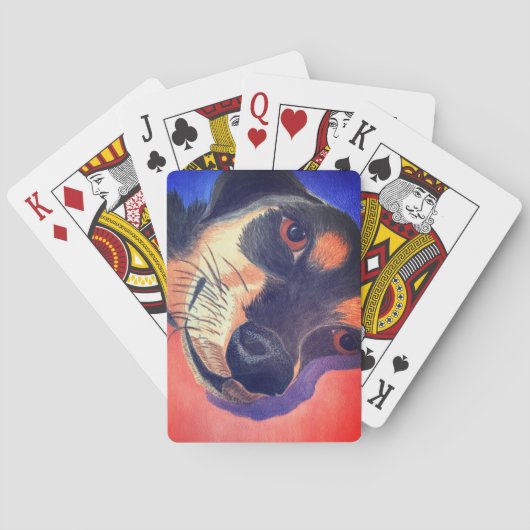 Dackel Spielkarten (Rückseite)