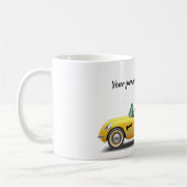 Dackel Sportwagenfahrer Tasse (Links)