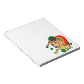 Dackel St Patricks Notizblock (angewinkelt)