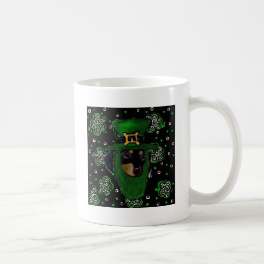 Dackel St. Patty Kaffeetasse (Rechts)