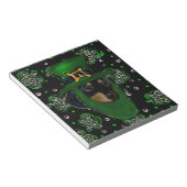 Dackel St. Patty Notizblock (angewinkelt)