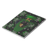 Dackel St. Patty Notizblock (Rotiert)