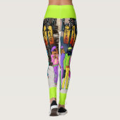 Dackel Stadt Chicago Leggings (Rückseite)