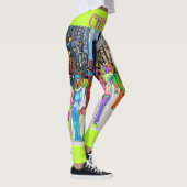Dackel Stadt Chicago Leggings (Rechts)