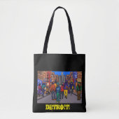 Dackel Stadt - DETROIT Tasche (Vorderseite)