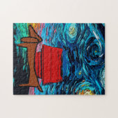 Dackel Starry Night Puzzle (Horizontal)