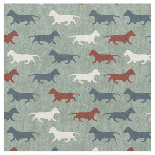 Dackel Stoff (Nahaufnahme)