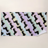 Dackel Strandtuch (Vorderseite)