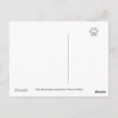 Dackel String Trio Musicians Danke Postkarte (Rückseite)