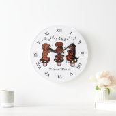 Dackel String Trio Musicians wall Uhr (Zuhause)