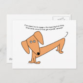 Dackel Stupid Hund Tricks ...für Poodles! Postkarte (Vorne/Hinten)