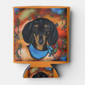 Dackel südwestliche Kunst Dosenkühler (Vorderseite)