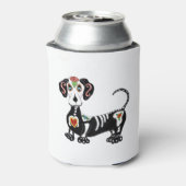 Dackel Sugar Skull Dosenkühler (Kanne Rückseite)