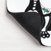 Dackel Sugar Skull Mousepad (Ecke)