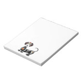 Dackel Sugar Skull Notizblock (Rotiert)