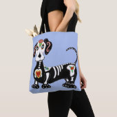 Dackel Sugar Skull Tasche (Von Nahem)