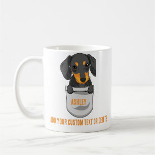 Dackel Süßer Hund Vater Hund Mutter Kaffeetasse