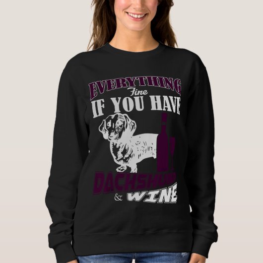 Dackel Sweatshirt (Vorderseite)