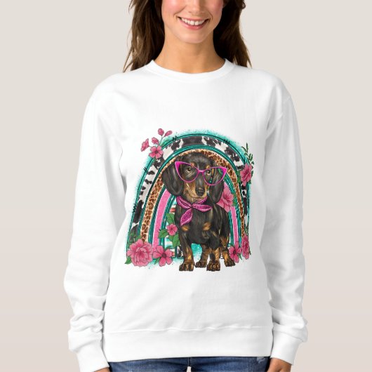 Dackel Sweatshirt (Frauen) (Vorderseite)