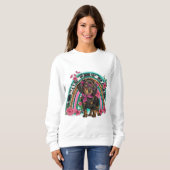 Dackel Sweatshirt (Frauen) (Vorne ganz)