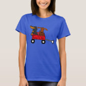 Dackel T - Shirt Little Red Wagon (Vorderseite)