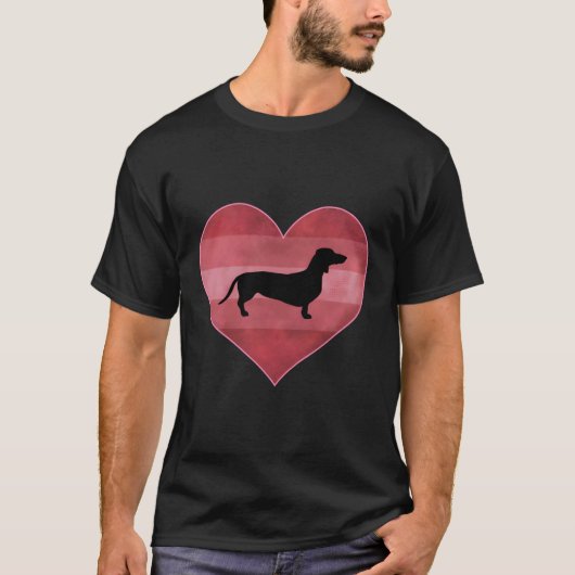 Dackel Tag Liebe T-Shirt (Vorderseite)