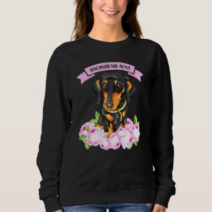 Dackel Tante Dackel Dackel Eigentümer Blumenfrauen Sweatshirt