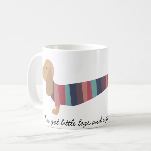 Dackel Tasse (Vorderseite Links)